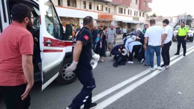 Gümüşhane’de karşıdan karşıya geçerken bir anda koşmaya başlayan yaşlı kadına