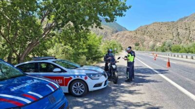 Erzurum’da jandarma ekipleri Haziran ayı içinde yaptıkları denetimlerde 177 aracı