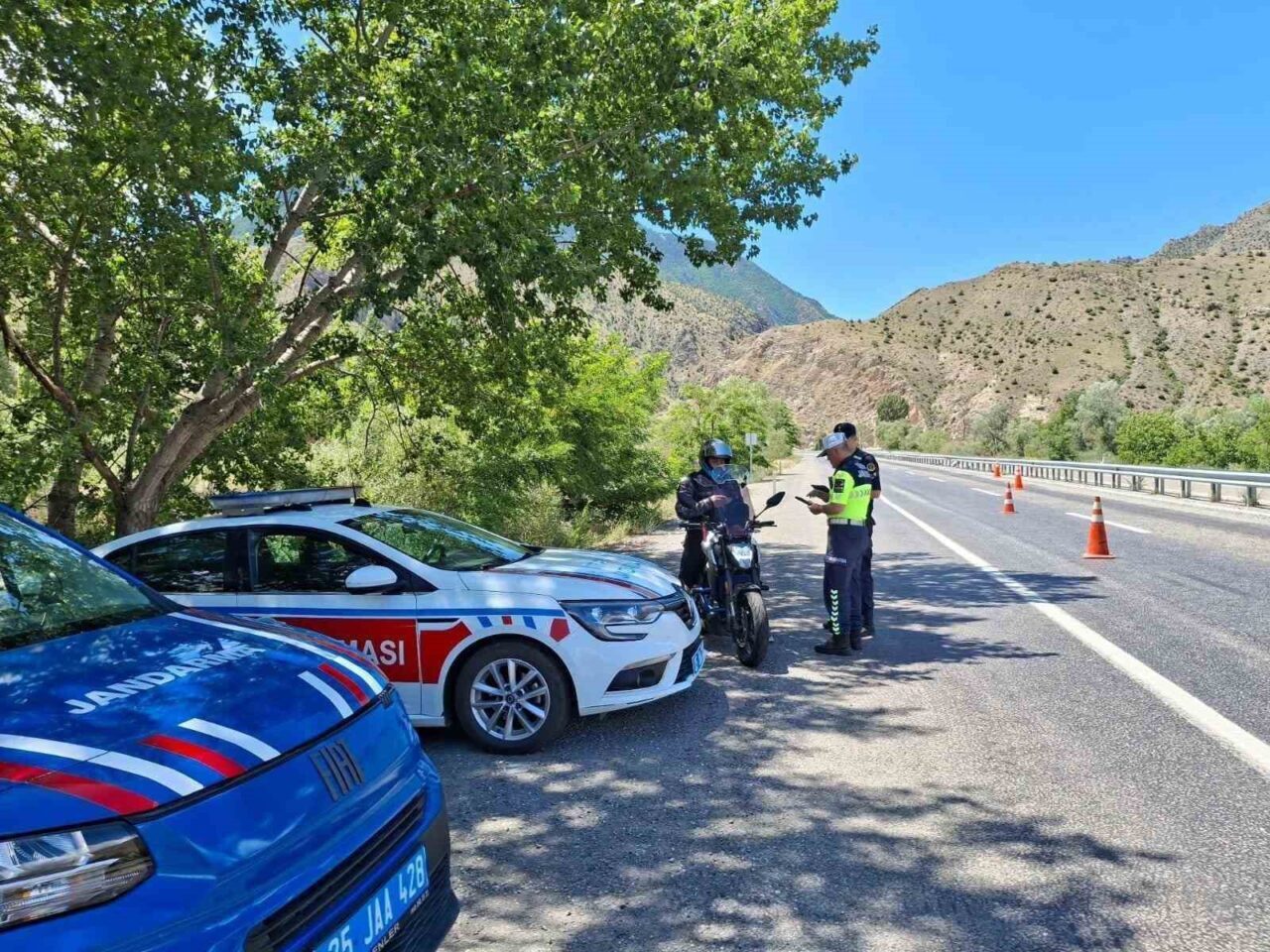 Erzurum’da jandarma ekipleri Haziran ayı içinde yaptıkları denetimlerde 177 aracı