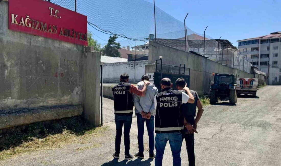 Kağızman’da uyuşturucu taciri 2 kişi tutuklandı. Kars Emniyet Müdürlüğü Narkotik