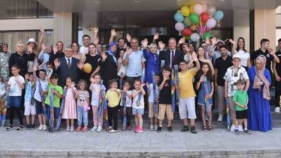 Kanser tedavisini başarıyla tamamlayan çocuklar için Trabzon’un Yomra ilçesinde anlamlı