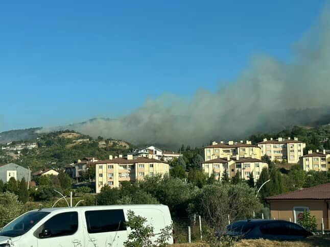 Kocaeli’nin Karamürsel ilçesinde ormanlık alanda yangın çıktı. Çok sayıda ekip