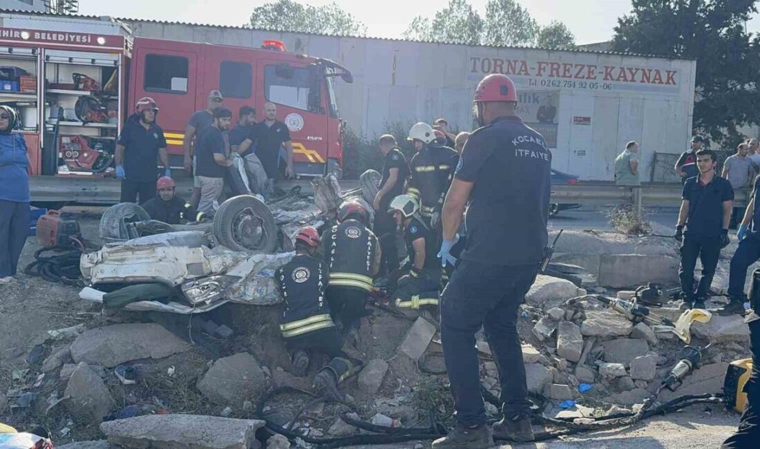 Kocaeli’nin Dilovası ilçesinde iki otomobil ve tırın çarpıştığı kazada ölen