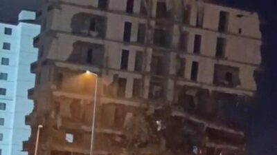 Kahramanmaraş merkezli 6 Şubat 2023 depremlerinden etkilenen Malatya’da ağır hasarlı