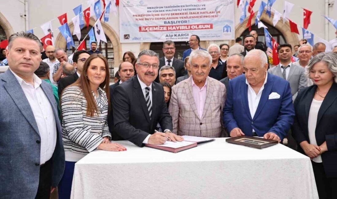 Amasya’nın Merzifon ilçesinde içme suyu şebekesi, isale hatları ve su