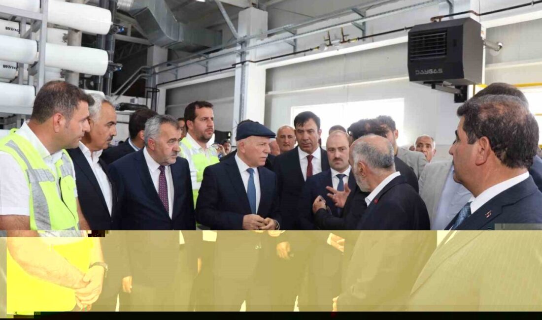 Erzurum Büyükşehir Belediyesi tarafından Oltu’da yapımı tamamlanan içme suyu arıtma