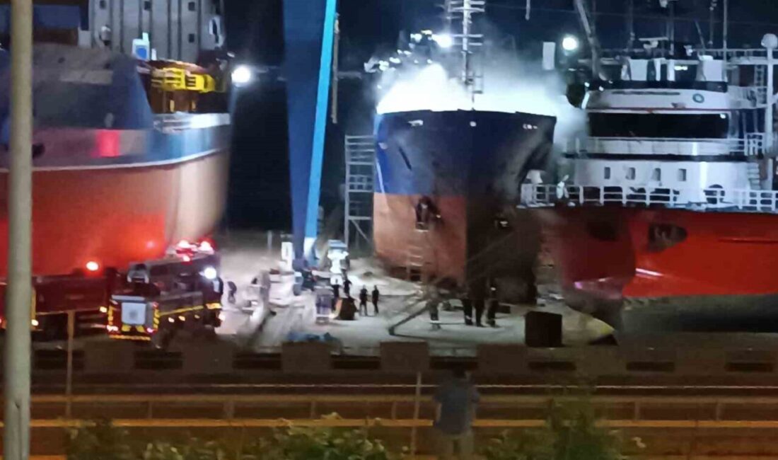 Ordu’nun Ünye ilçesinde özel bir firmaya ait 75 metre uzunluğundaki