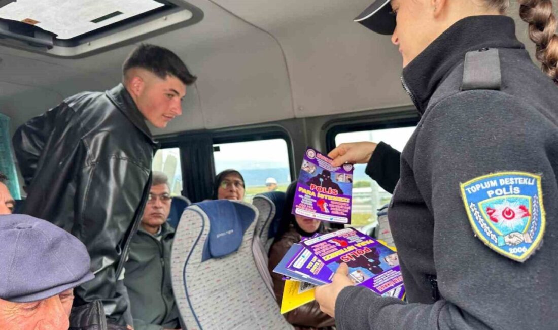 Ardahan il Emniyet Müdürlüğü ekipleri, halk pazarında vatandaşlara ve pazarcı