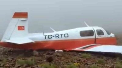 Eskişehir’den havalanıp Rize’ye giderken düşen jet uçağına ilk ulaşılma görüntüleri