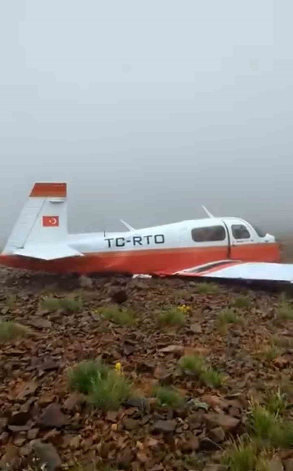 Eskişehir’den havalanıp Rize’ye giderken düşen jet uçağına ilk ulaşılma görüntüleri