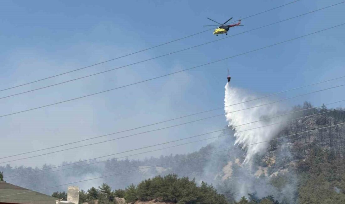 Sakarya Valiliği, Geyve’de devam eden orman yangınına 12 helikopter, 6