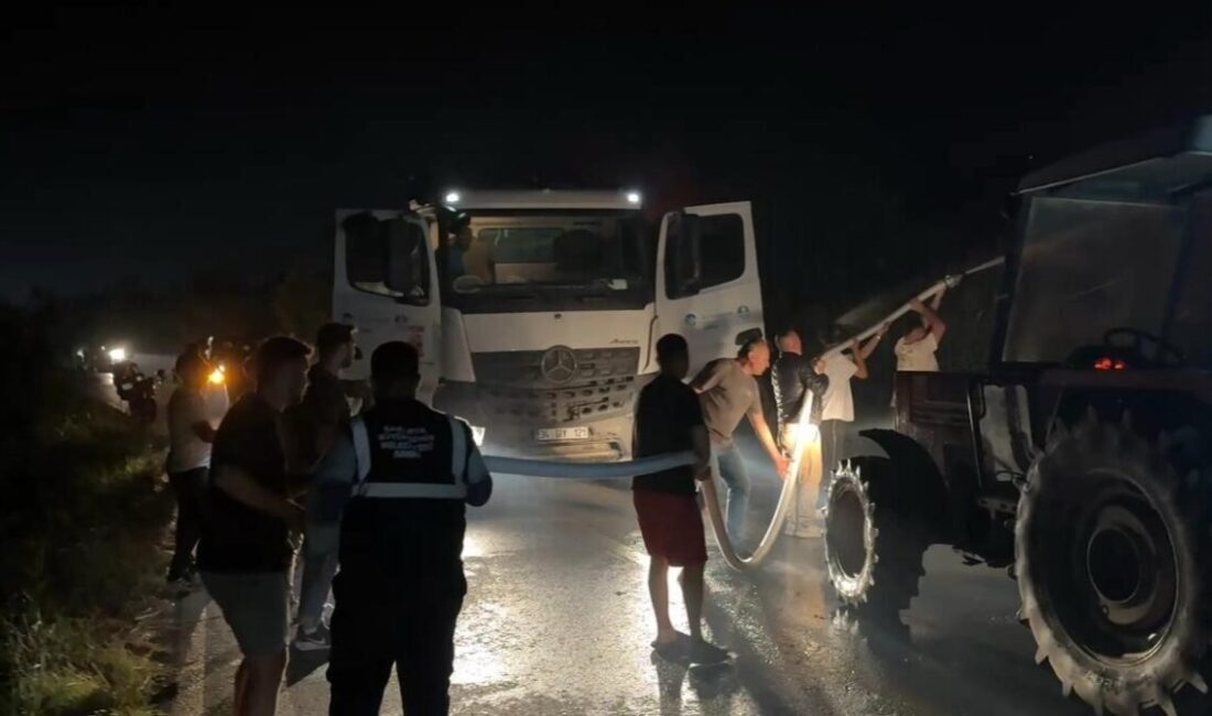Sakarya’da Geyve-Pamukova ilçeleri arasında çıkan orman yangını tarım arazilerine sıçradı.