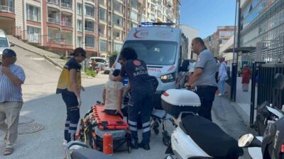 Sinop’ta üç tekerlekli elektrikli motosikletin devrilmesi sonucu meydana gelen kazada