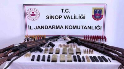 Sinop’un Türkeli ilçesinde jandarma ekiplerince gerçekleştirilen operasyonda çok sayıda ruhsatsız