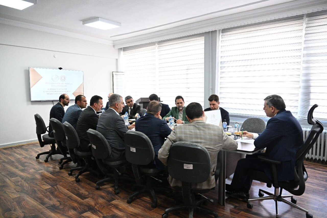 Erzurum Valisi Mustafa Çiftçi başkanlığında ilçelerdeki sokak hayvanları sorunlarıyla ilgili