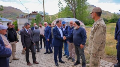 Bayburt Valisi Mustafa Eldivan, Aydıntepe ilçesine bağlı Suludere köyü sakinleriyle