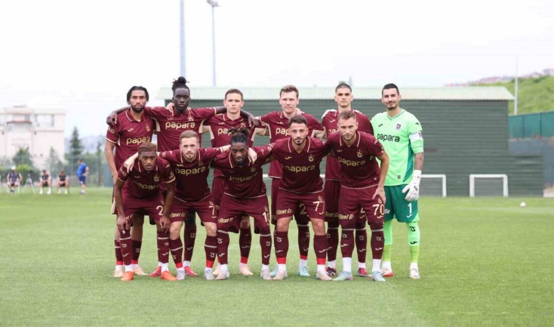 Yeni sezon hazırlıklarını sürdüren Trabzonspor, hazırlık maçında Dinamo Tiflis takımı