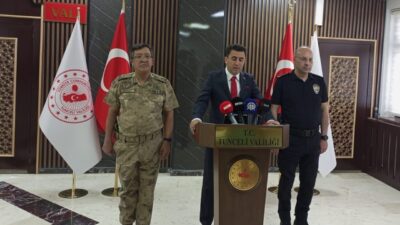 Tunceli Valisi Şefik Aygöl, ilde son 3 aylık asayiş faaliyetlerine