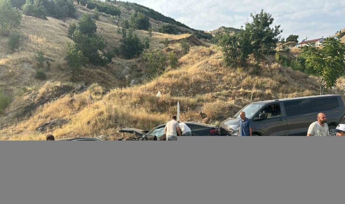 Bingöl’de 3 aracın karıştığı zincirleme trafik kazasında, 5 kişi yaralandı.