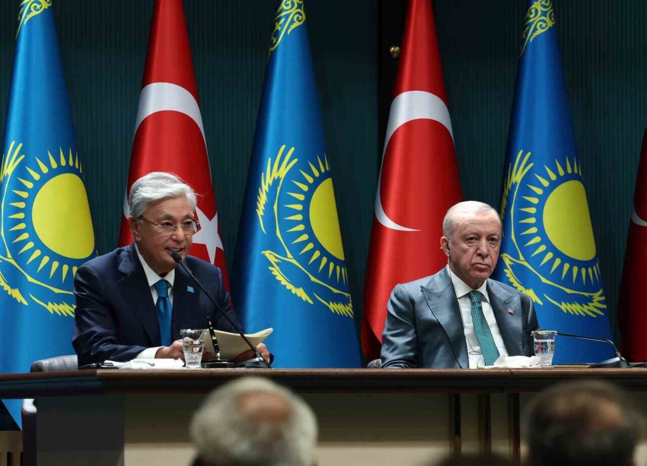 Cumhurbaşkanı Recep Tayyip Erdoğan ve Kazakistan Cumhurbaşkanı Kasım Cömert Tokayev