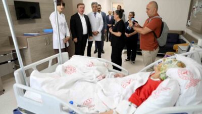 Erzincan Valisi Hamza Aydoğdu, Mengücek Gazi Eğitim ve Araştırma Hastanesi’nde