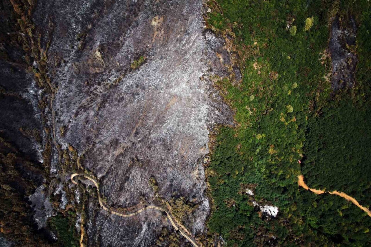 Sakarya’nın Geyve ilçesine bağlı Nuruosmaniye ve Karaçam Mahallelerinde çıkan yangının