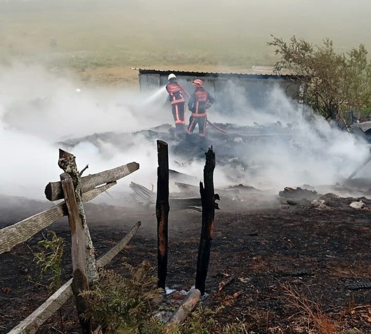 Sakarya’nın Akyazı ilçesinde bulunan Turnalık Yaylası’nda çıkan yangında 2 ev