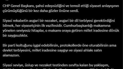 AK Parti Genel Başkan Yardımcısı Faruk Acar, “CHP Genel Başkanı,