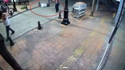 Giresun’un Bulancak ilçesinde, amcanın yeğenini öldürdüğü olaya ait güvenlik kamerası