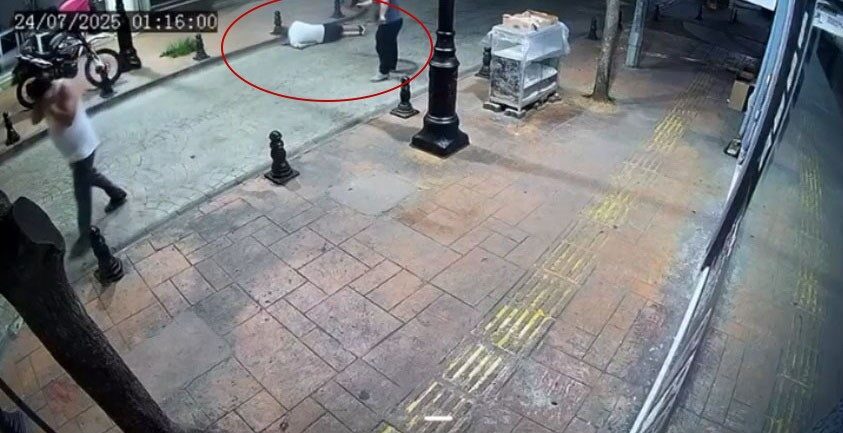 Giresun’un Bulancak ilçesinde, amcanın yeğenini öldürdüğü olaya ait güvenlik kamerası