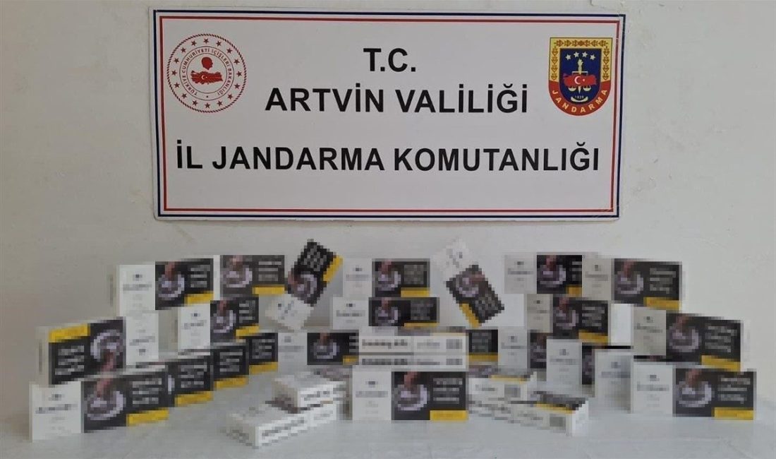 Artvin İl Jandarma Komutanlığı ekiplerinin son 1 ayda kaçıkçılara yönelik