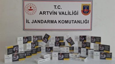 Artvin İl Jandarma Komutanlığı ekiplerinin son 1 ayda kaçıkçılara yönelik