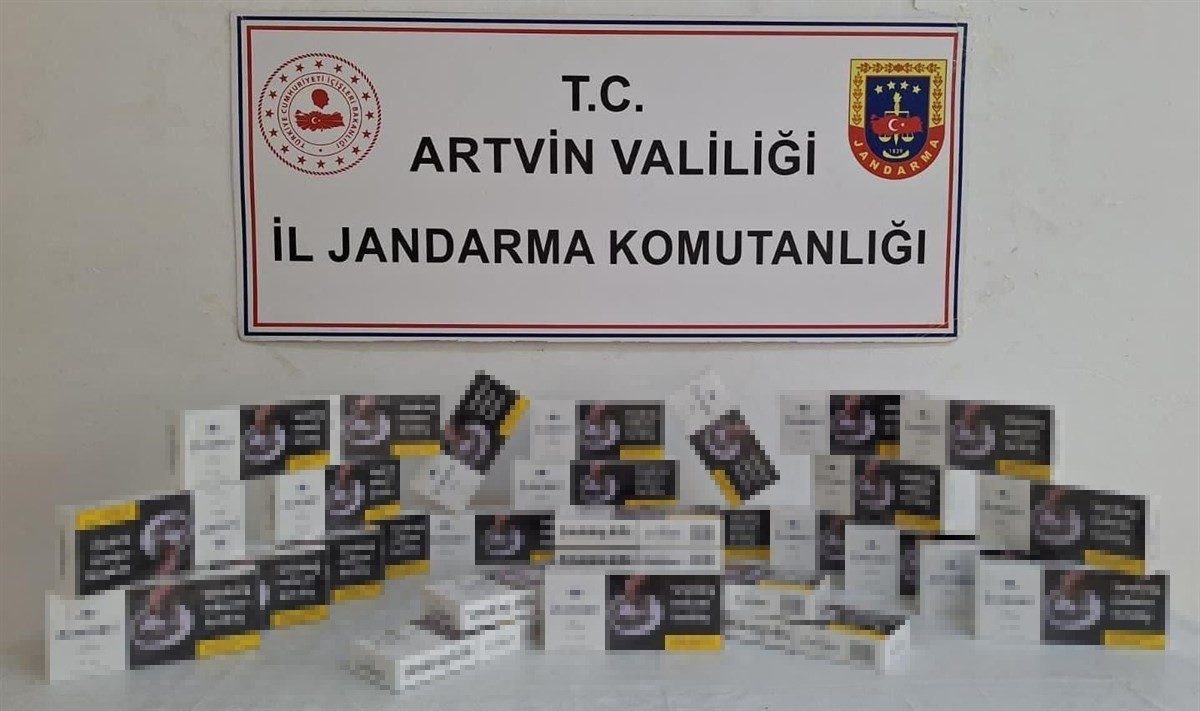 Artvin İl Jandarma Komutanlığı ekiplerinin son 1 ayda kaçıkçılara yönelik
