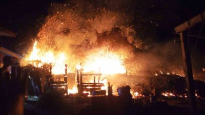 Kastamonu’nun Bozkurt ilçesinde bahçelik alanda çıkan yangın, ekiplerin müdahalesiyle ormana
