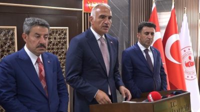 Kültür ve Turizm Bakanı Mehmet Nuri Ersoy, “Terörle, çatışmayla, göz