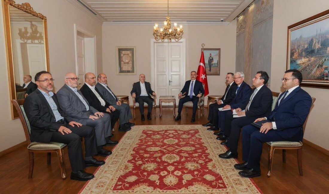 Dışişleri Bakanlı Hakan Fidan, Hamas Şura Meclisi Başkanı Muhammed Derviş