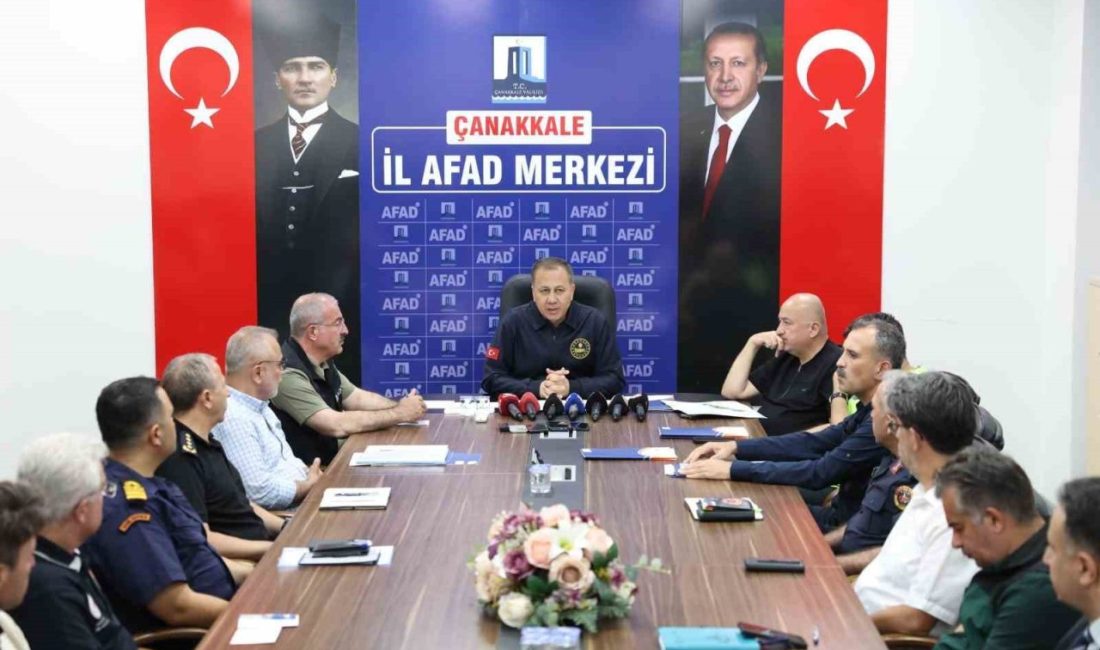 Çanakkale’nin Kepez beldesinde tarım arazisinde çıkarak ormanlık alana sıçrayan yangın