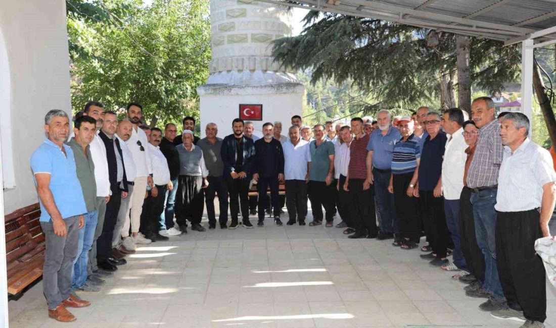 Saimbeyli ilçesinde ziyaretler gerçekleştiren AK Parti Adana İl Başkanı Tamer