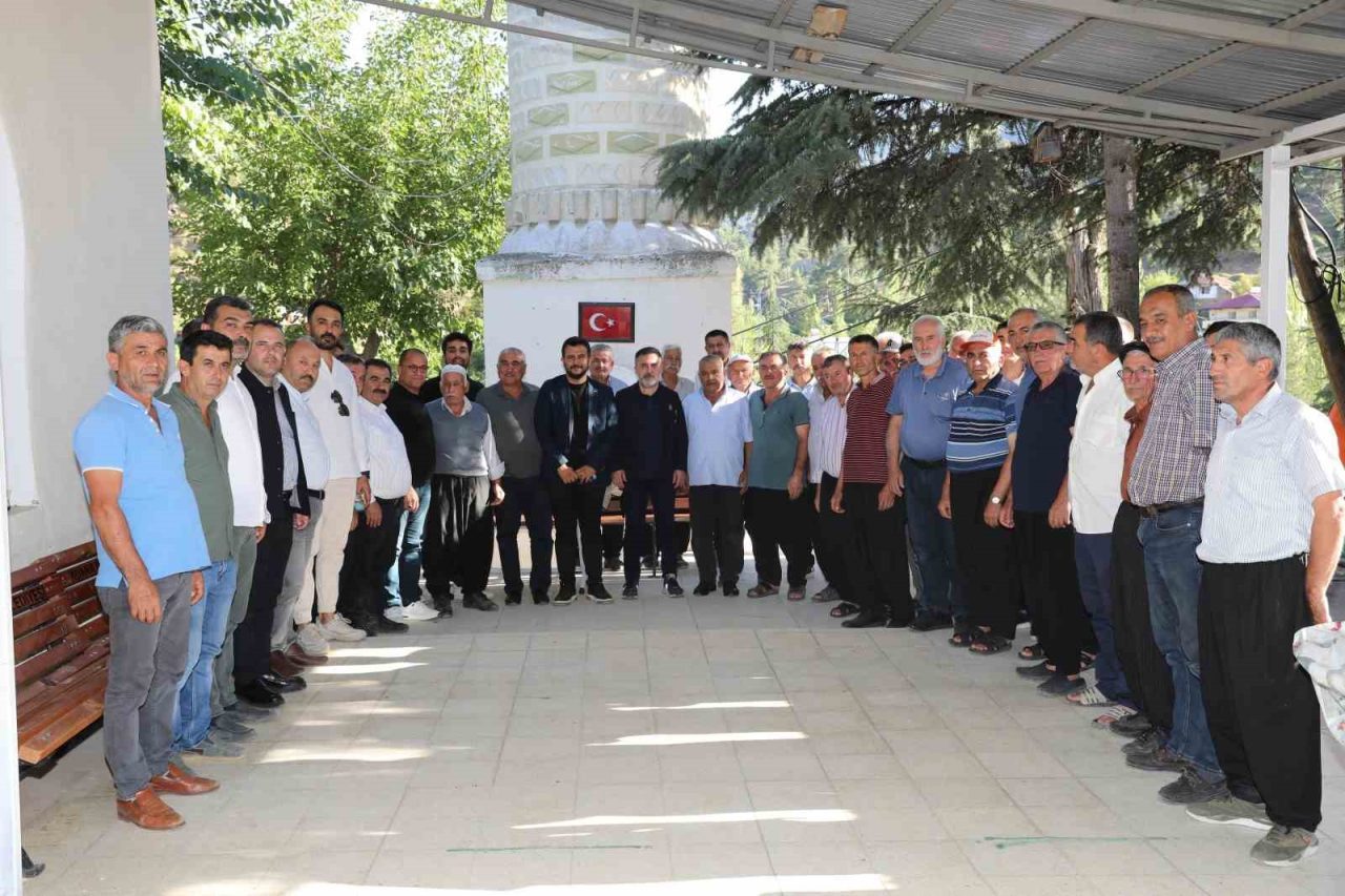 Saimbeyli ilçesinde ziyaretler gerçekleştiren AK Parti Adana İl Başkanı Tamer