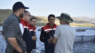 Bayburt İl Tarım ve Orman Müdürlüğünce alabalık yetiştiriciliği işletmesinde üretim