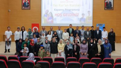Bayburt’ta İl Müftülüğünün koordinesinde Yaz Kur’an Kursları kapanış programı gerçekleşti.