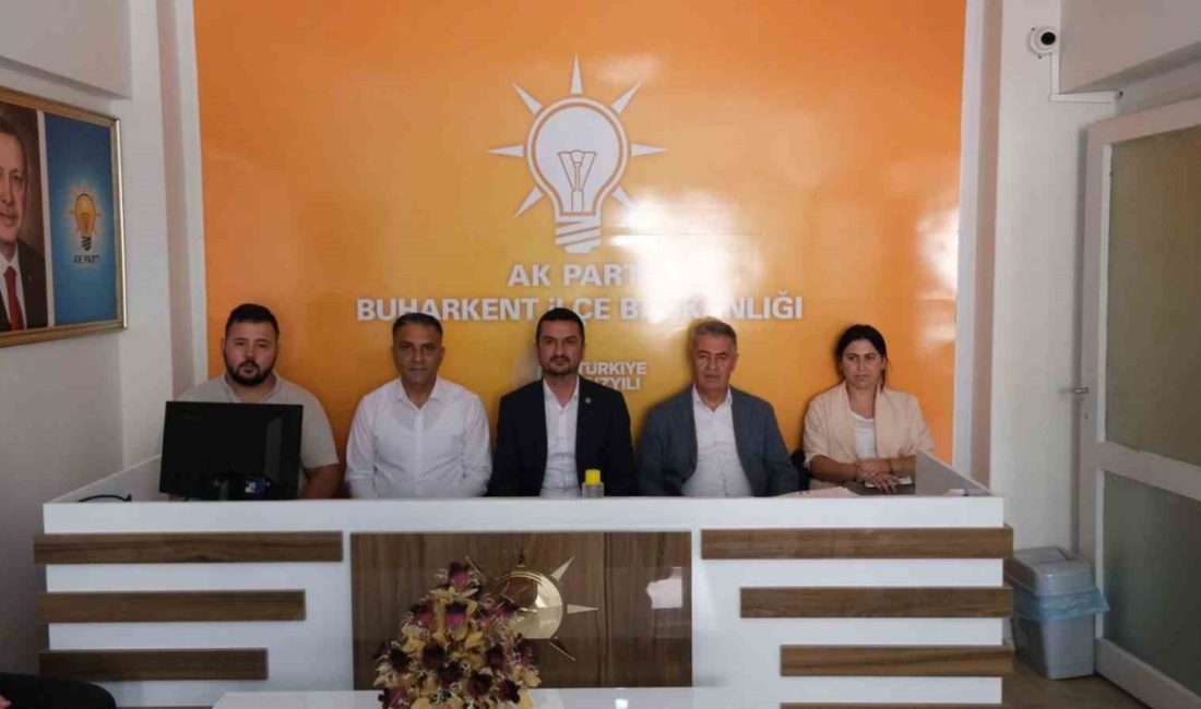 AK Parti’nin Türkiye Buluşmaları toplantıları Aydın’ın Buharkent ilçesinde gerçekleştirilirken, toplantı