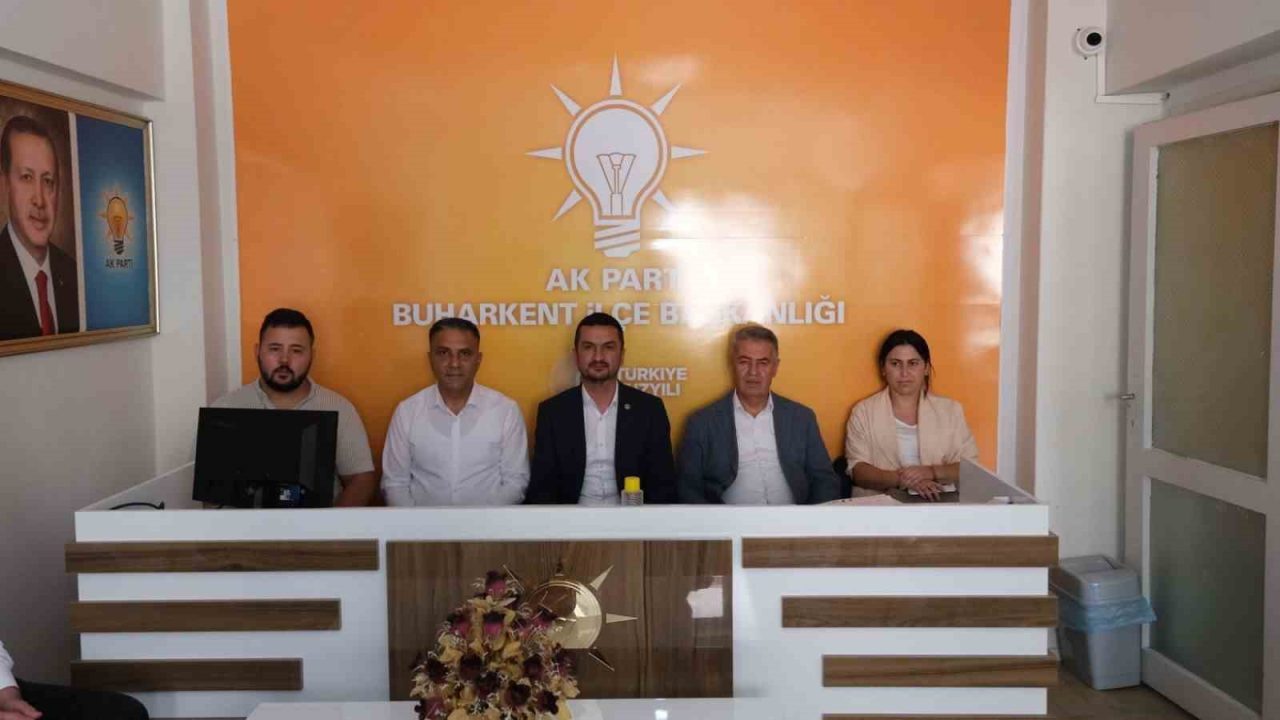 AK Parti’nin Türkiye Buluşmaları toplantıları Aydın’ın Buharkent ilçesinde gerçekleştirilirken, toplantı