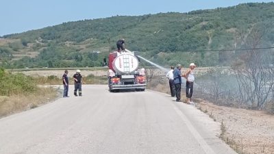 Zonguldak’ın Çaycuma ilçesinde Filyos ırmağının hemen kenarında bulunan çalılık alanda