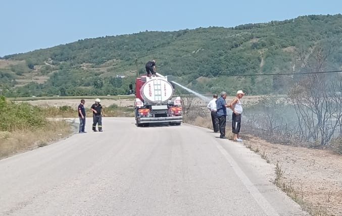 Zonguldak’ın Çaycuma ilçesinde Filyos ırmağının hemen kenarında bulunan çalılık alanda
