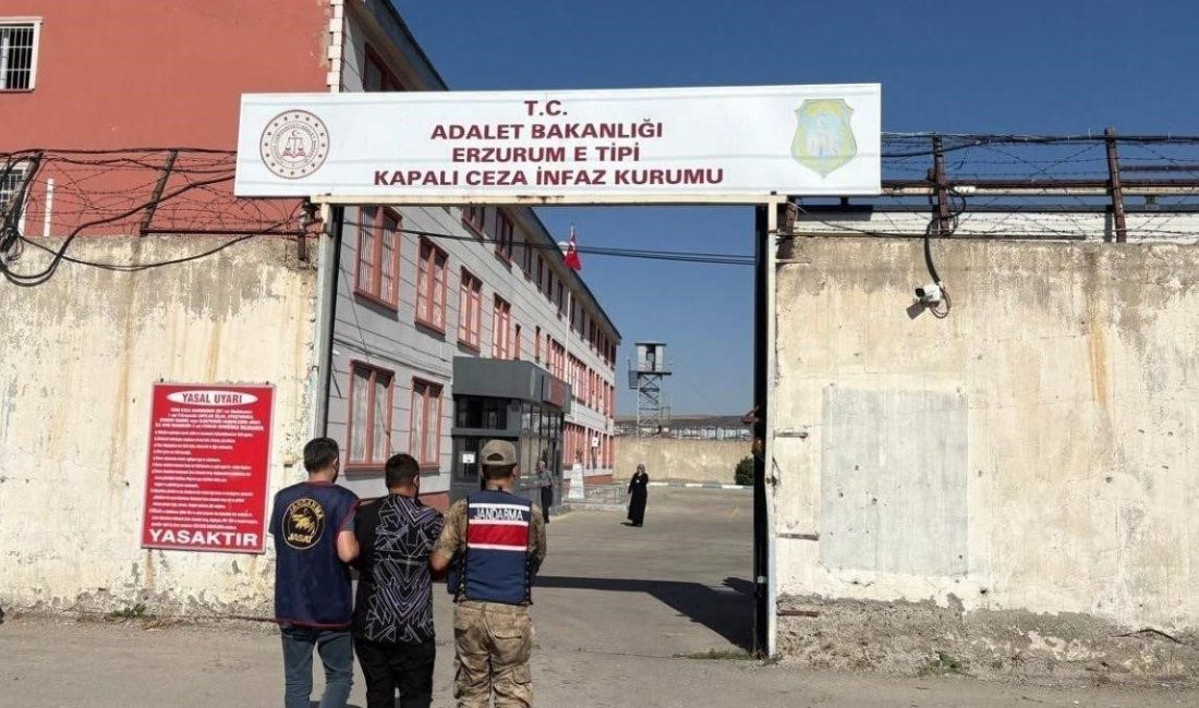Açık cezaevi firarisi şahıs Jandarma ekiplerince yakalandı. Erzurum İl Jandarma