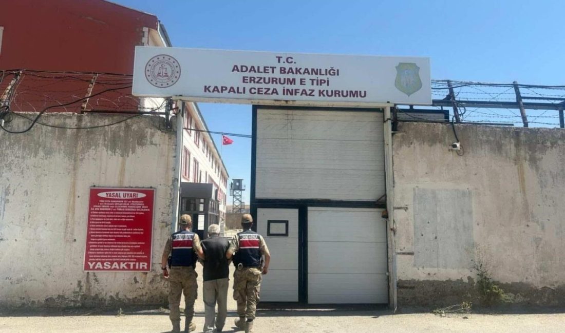 Erzurum İl Jandarma Komutanlığı ekiplerince hakkında hapis cezası bulunan cinsel