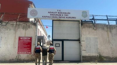 Erzurum İl Jandarma Komutanlığı ekiplerince hakkında hapis cezası bulunan cinsel