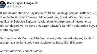 Cumhurbaşkanı Recep Tayyip Erdoğan, önceki dönem Samsun Büyükşehir Belediye Başkanı,