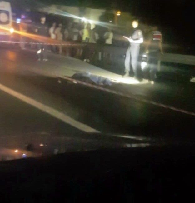 Sakarya’nın Arifiye ilçesi D-650 kara yolunda yolun karşısına geçmeye çalışan